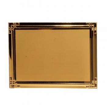 Placa homenaje aluminio dorada sublimacion