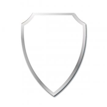 placa escudo aluminio sublimacion blanco