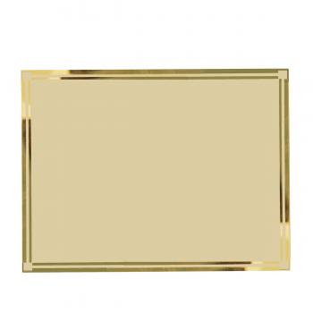 Placa homenaje aluminio dorado