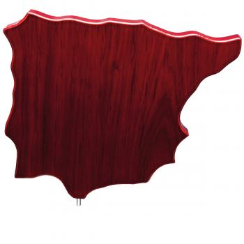 Mapa madera Peninsula Ibérica etimoe caoba (solo parte alta) (Frontal)