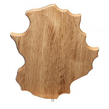 Mapa madera Extremadura roble natural (solo parte alta) (Frontal)