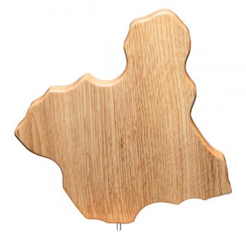 Mapa madera Murcia roble natural (solo parte alta) (Frontal)