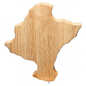 Mapa madera Navarra roble natural (solo parte alta) (Frontal)