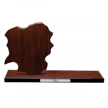 Mapa madera Galicia wengue con base alargada (Frontal)