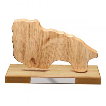 Mapa madera La rioja roble natural con base (Frontal)