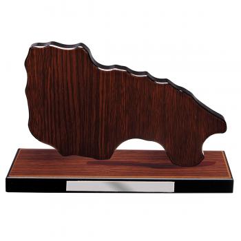 Mapa madera La rioja wengue con base (Frontal)