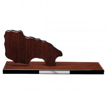 Mapa madera La rioja wengue con base (Frontal)