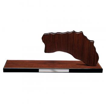 Mapa madera Menorca wengue con base alargada (Frontal)