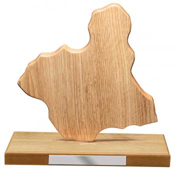 Mapa madera Murcia roble natural con base (Frontal)