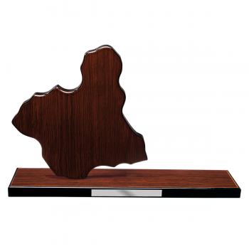 Mapa madera Murcia wengue con base alargada (Frontal)