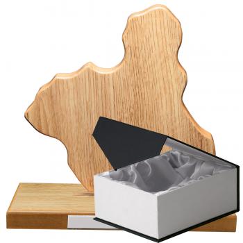 Mapa madera Murcia roble natural con base (Frontal)