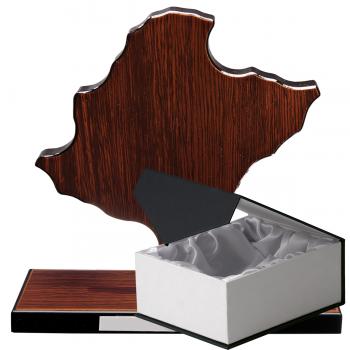 Mapa madera Navarra wengue con base (Frontal)