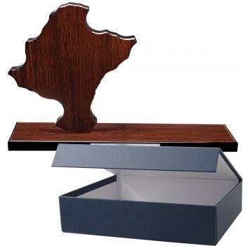 Mapa madera Navarra wengue con base alargada (Frontal)