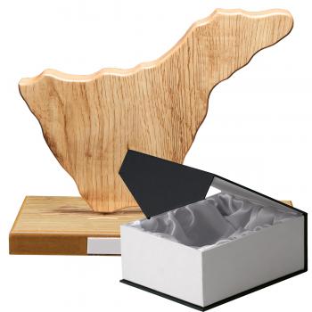 Mapa madera Tenerife roble natural con base (Frontal)