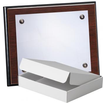 Kit placa de madera color wengue, aluminio y estuche sencillo, serie P040A-50900 (Frontal)
