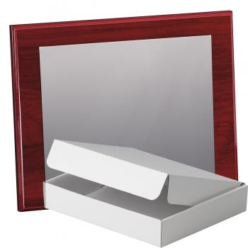 Kit placa de madera color etimoe caoba, aluminio y estuche sencillo, serie P070A-50270 (Frontal)