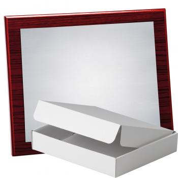 Kit placa de madera zebrano caoba, aluminio y estuche sencillo, serie P070A-50350 (Frontal)