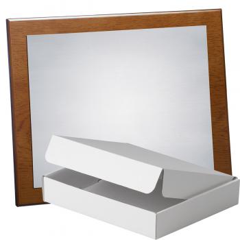 Kit placa de madera color roble avellana mate, aluminio y estuche sencillo, serie P070A-50880 (Frontal)
