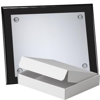 Kit placa de madera color negro mate, aluminio y estuche sencillo, serie P160A-50100 (Frontal)