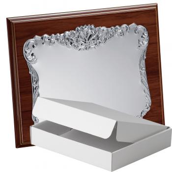 Kit placa de madera etimoe nogal, aluminio y estuche sencillo, serie P193A-50470 (Frontal)