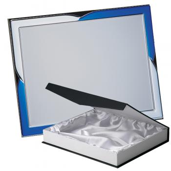 Kit placa de madera color negro mate, aluminio y estuche lujo, serie P200B-50120 (Frontal)