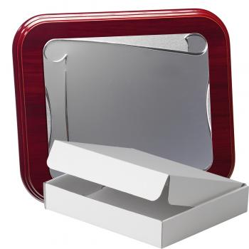 Kit placa de madera color etimoe caoba, aluminio y estuche sencillo, serie P250A-50260 (Frontal)