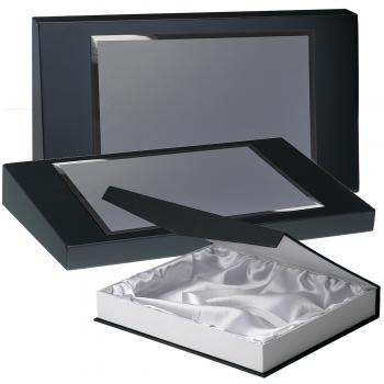 Kit peana de madera color negro mate, aluminio y estuche lujo, serie P310B-10170 (Frontal)