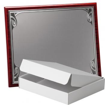 Kit placa de madera zebrano caoba, aluminio y estuche sencillo, serie P340A-50350 (Frontal)