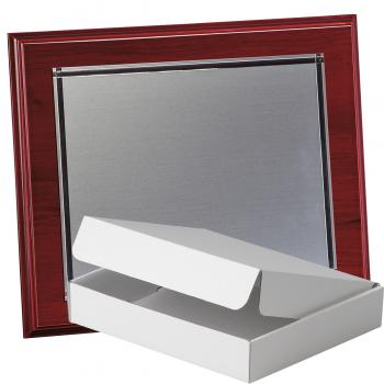 Kit placa de madera etimoe caoba, aluminio y estuche sencillo, serie P400A-50210 (Frontal)