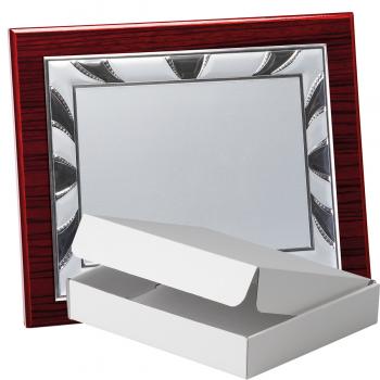 Kit placa de madera zebrano caoba, aluminio y estuche sencillo, serie P420A-50350 (Frontal)