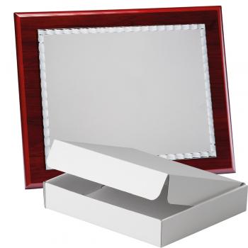 Kit placa de madera color etimoe caoba, aluminio y estuche sencillo, serie P440A-50310 (Frontal)