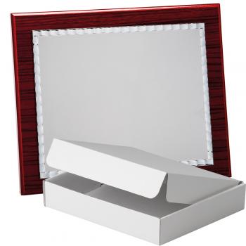Kit placa de madera zebrano caoba, aluminio y estuche sencillo, serie P440A-50350 (Frontal)