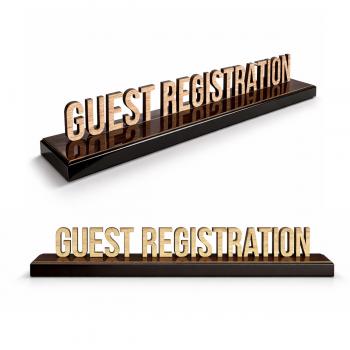 LETRETO MADERA RECEPCION