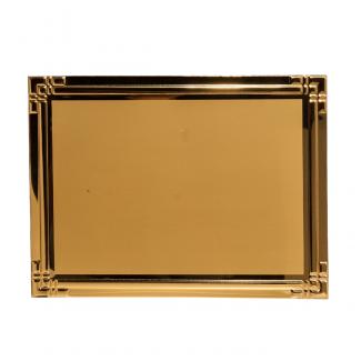 Placa homenaje aluminio dorada sublimacion