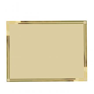 Placa homenaje aluminio dorado