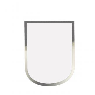 Placa aluminio escudo blanco