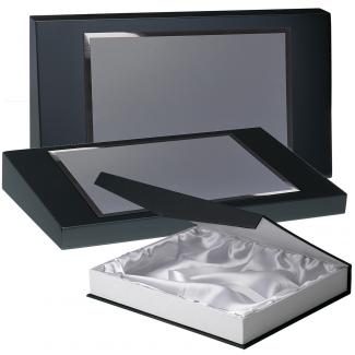 Kit peana de madera color negro mate, aluminio y estuche lujo, serie P310B-10170 (Frontal)